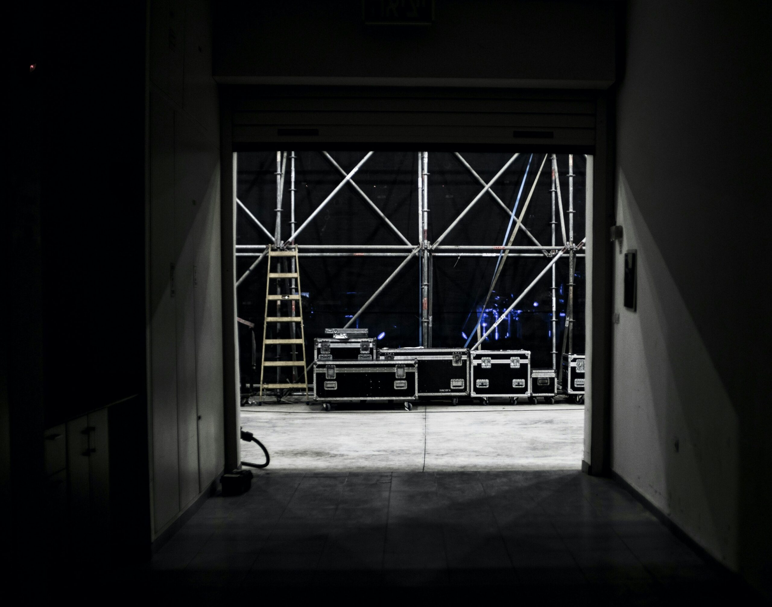 Celebrity event day logistics backstage loading area before an appearance