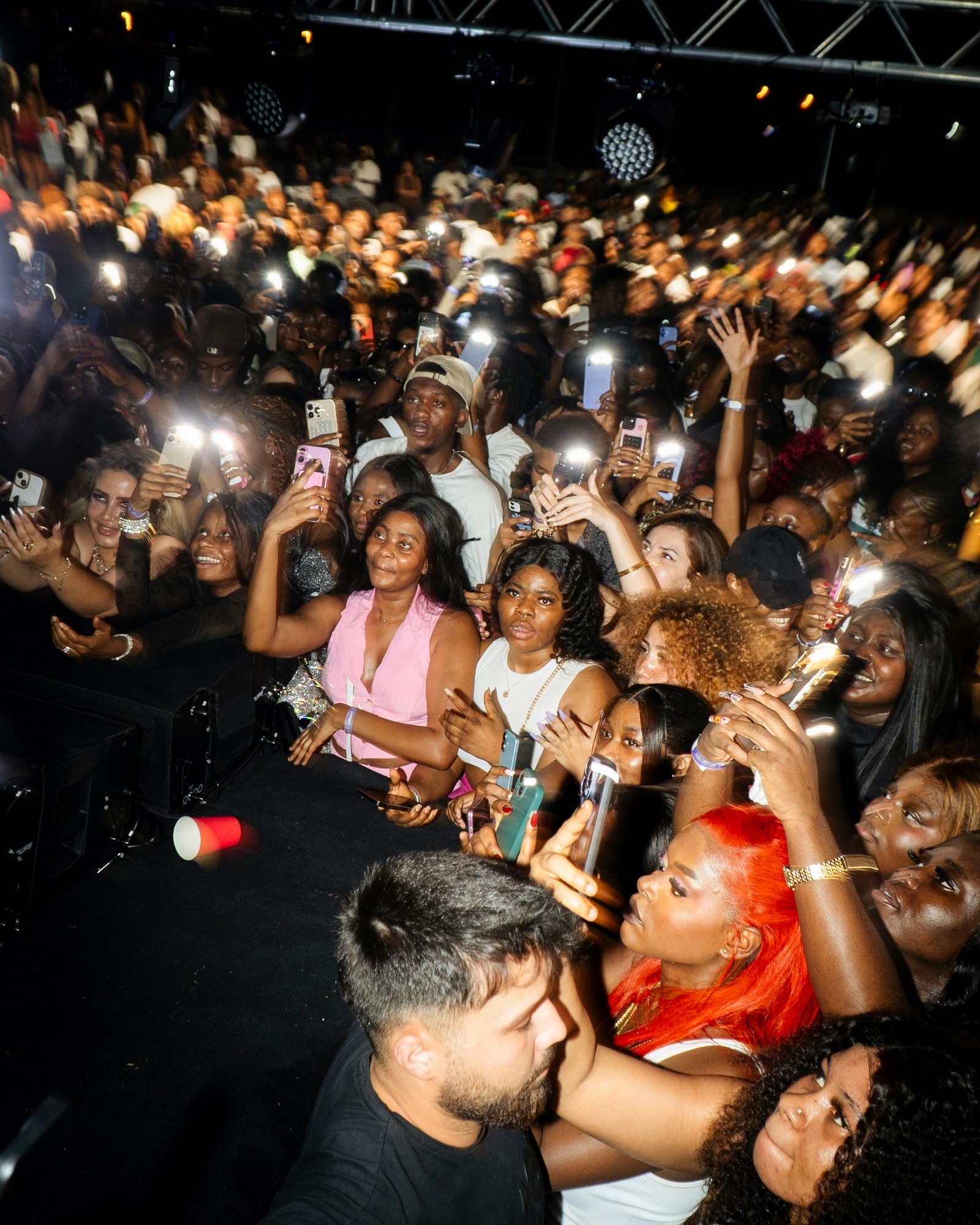 Fans at a celebrity meet and greet cost event